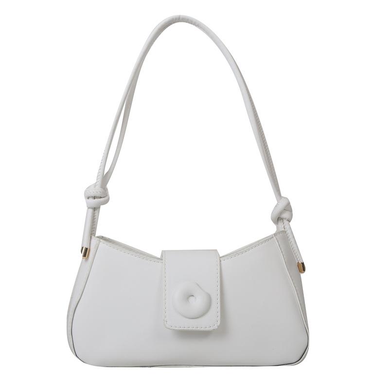 Fashion Small Bag 2025 Summer New Popular Casual Shoulder Bag Simple Solid Color Underarm Bag Casual Small Square Bag
