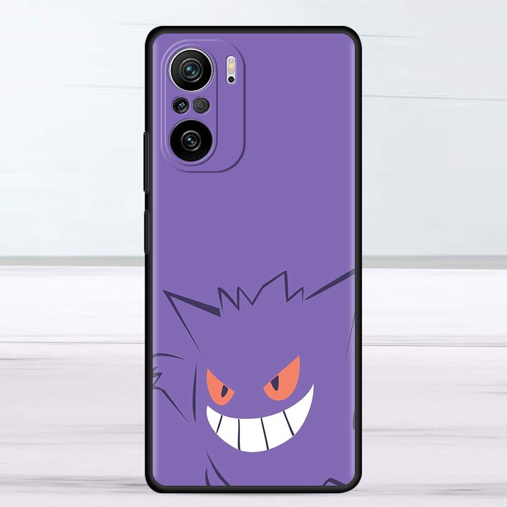 Lustige Pokemon Gengar Fall Für Xiaomi Redmi Hinweis 11 9S 10 9 8 7 9A 9C 9i K40 8T 10C 9T K50 Silikon Telefon Shell