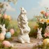Food Grade Silicone Easters Sitting Rabbits Mould For Candle Making Home Decoration Craft Art