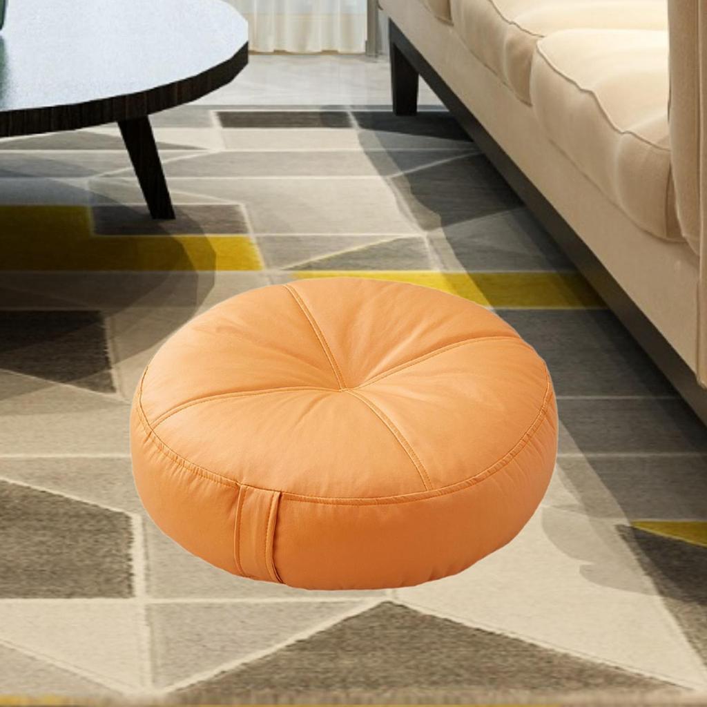 Small Round Floor Cushion Pad Soft PU Chair Pillow for Home Decor Living Room Indoor Outdoor Use
