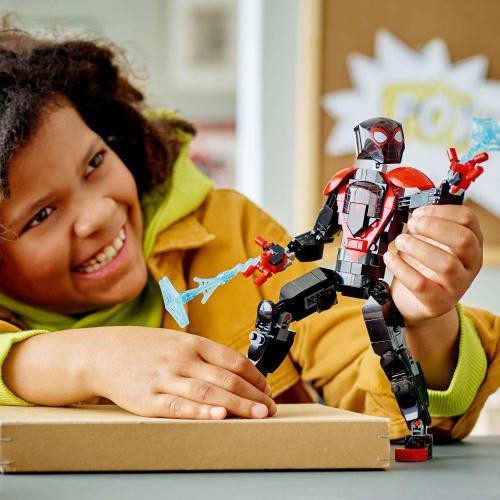 LEGO Super Heroes Marvel Miles Morales Figure 76225 Toy Block Present Superhero American Comics Sentai Hero Boys Ages 8+