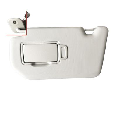 Front Windshield Sun Visor with Vanity Mirror Gray Square Buckle Left Right for Nissan X-Trail Hybrid Electrical Vehicle