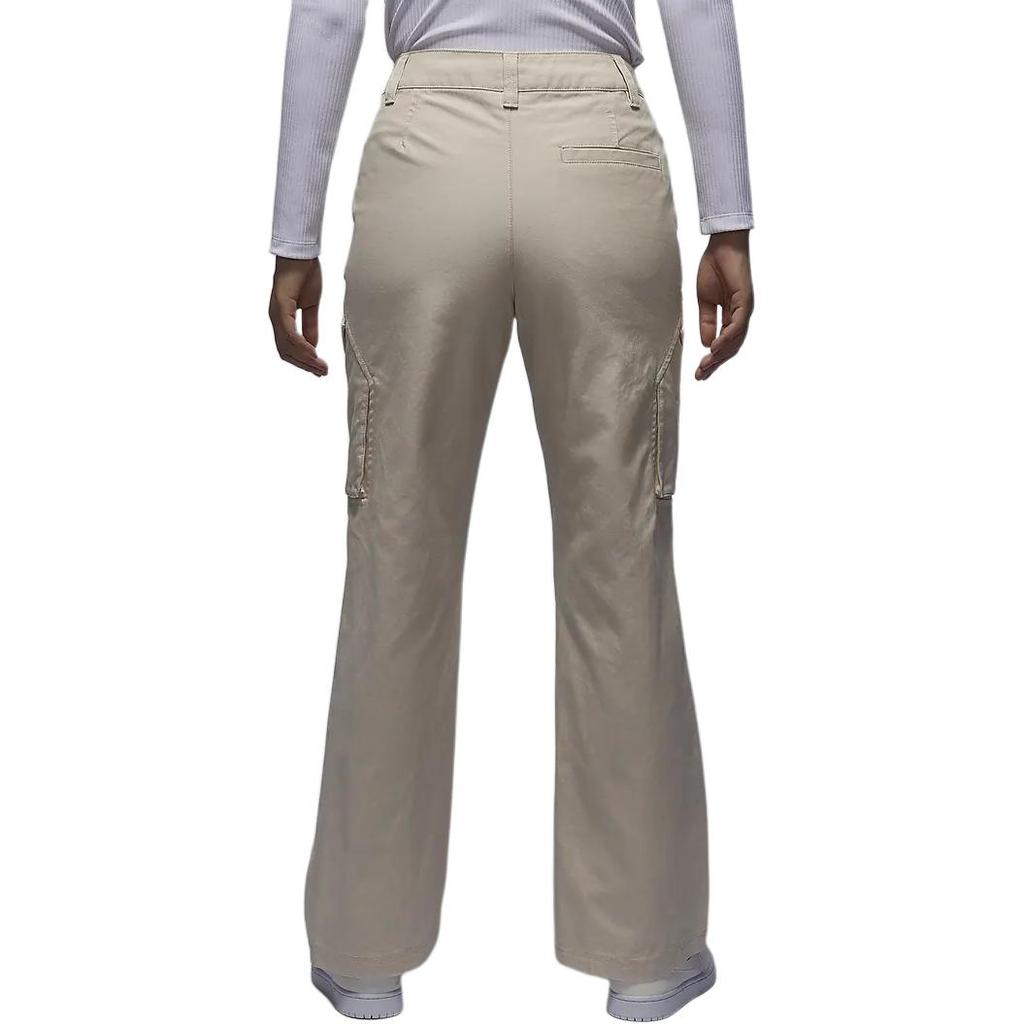 Jordan Chicago Durable Canvas Multi-Pocket Loose Fit Cargo Pants Women pants Light-Brown FV7099203