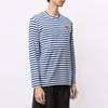 CDG Play Striped Long Sleeve T Shirt AZ-T164-051-2