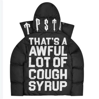 Winter New Arrival Unisex American Streetwear Trapstar Hooded Down Cotton Jacket - Warm, Thick, and Loose Fit
