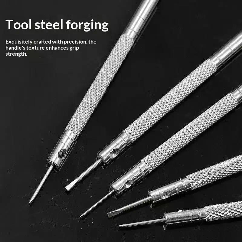 1/2/3/Set 0.8-1.6mm Steel Screwdriver For Watch Repairing Portable Watch Tools Band Removal With Mini Link Pins Watchmaker Tools