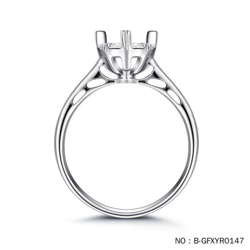 New Arrival 925 Sterling Silver Engagement Wedding Rings High Quality Rhodium Plated Zircon Women's Jewelry