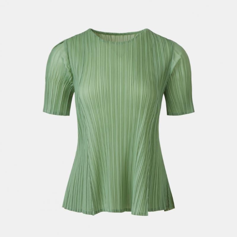 PleaTs Me PleaTed Puff Sleeve T shirT epTss026005