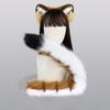 Plüsch-Tiger-Stirnband Handgefertigte Cosplay-Requisiten Simulations-Tierohren-Schwanz-Set Haaraccessoires
