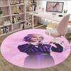 1pc Addams Family Wednesday9 Print Round Carpet Chair Round Carpet Suitable for Bedroom Living Room Home Decorative Carpet
