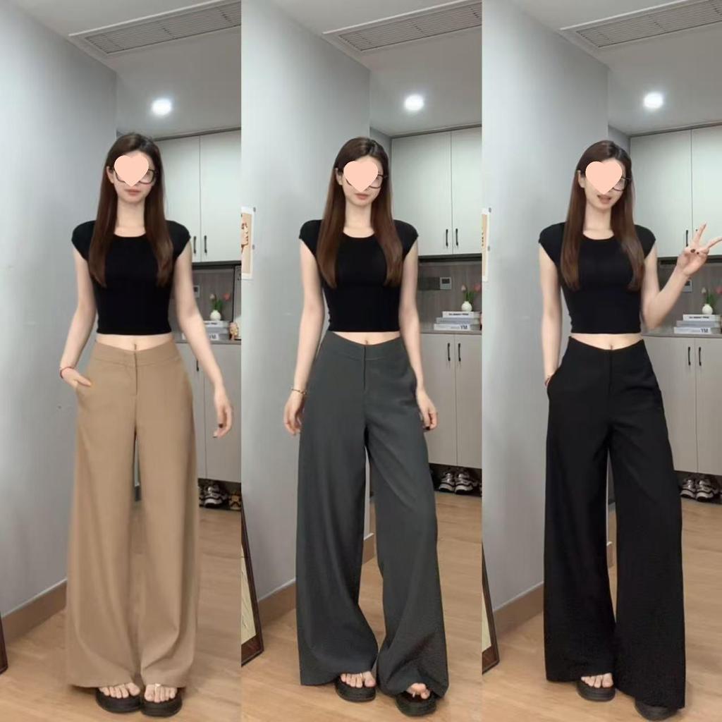 Spring/Summer Women's Slim Temperament Casual Long Suit Pants - Versatile & Petite-Friendly Design