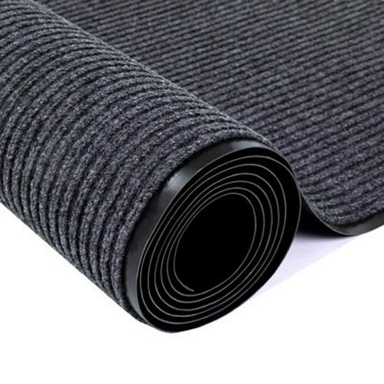 

ПВХ Двухполосный Противоскользящий Придверный Коврик: Впитывающий коврик для пола для гостиниц, кухонь и ванных комнат. 1.8 meters wide