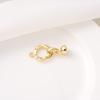 Luxury  Clasp Charms Jewelry Accessories, Brass Pave Zircon Climbing Button Necklace Pendant Bracelet Connector Jewelry