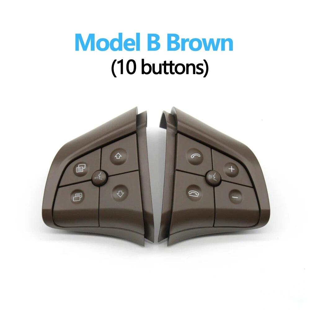 

3 цвета автомобильный многофункциональный руль кнопки управления переключатель кнопки комплект для Mercedes Benz GL ML RB класс W164 W245 W251 Model B Brown