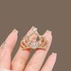 Brooch Girl Cute Crystal Bee Chest Flower Pin Suit Neck Needle Accessory