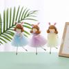 Hanging Ornament Girl Doll Figurine Set of 3 Easter Holiday Decoration Wall Mounted Pendant Room Decoration Easter Gift