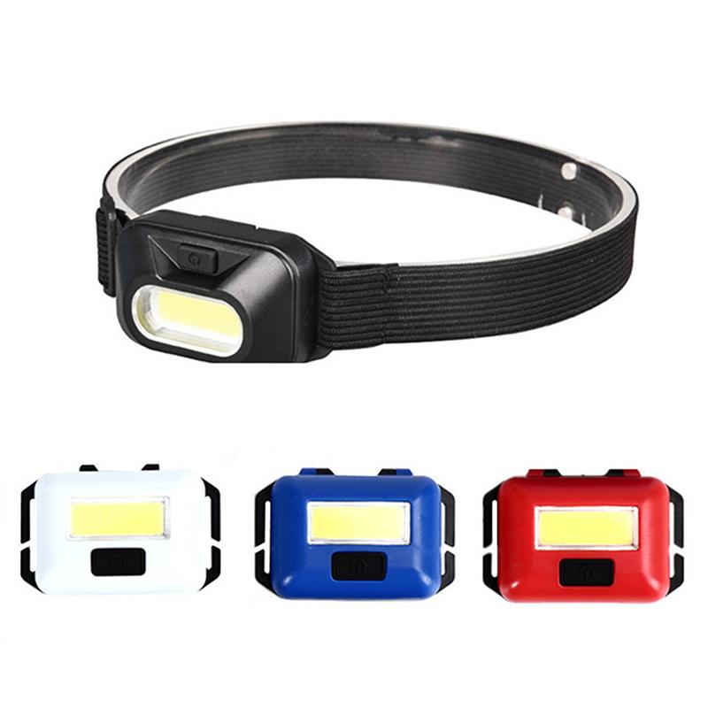 Mini Cob Headlight Portable Led Headlamp Waterproof Head Front Light With 3Modes Lighting Outdoor Camping Hiking Head Flashlight