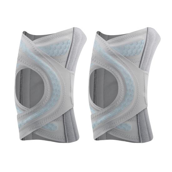 

Наколенник для мужчин и женщин, регулируемый компрессионный наколенник с боковыми пружинами L серый
