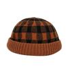 Polka Dot Melon Skin Hat Brimless Painter Hat Personalized Knitted Beanies Cap  Men