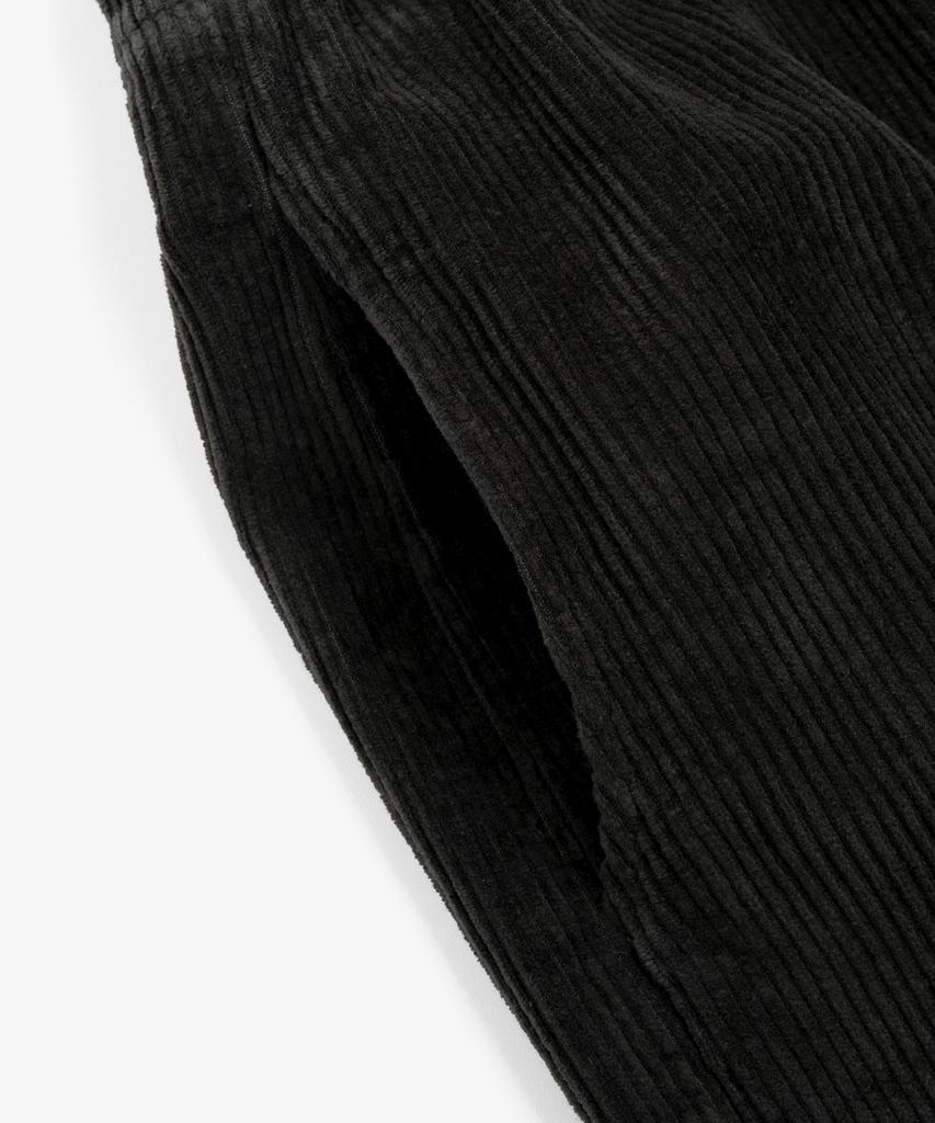 TOFFEE Corduroy Wide Elastic Pants (Black)