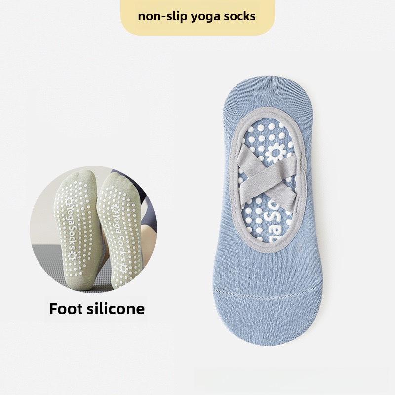 Women's Non-Slip Silicone Yoga & Pilates Summer Socks - Pure Cotton Sports & Dance Floor Socks