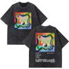 Rapper Feid Ferxxo Tour  Print Vintage Washed Tshirts Men Women Fashion Hiphop Casual Loose Oversized Tshirt Fan Gifts Top