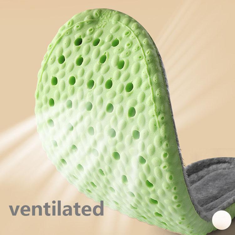 1 Pair High Elasticity Padded Warm Insoles for Men Women Shock Absorbing Latex Insoles Warm Insoles for Fall and Winter Sports Insoles