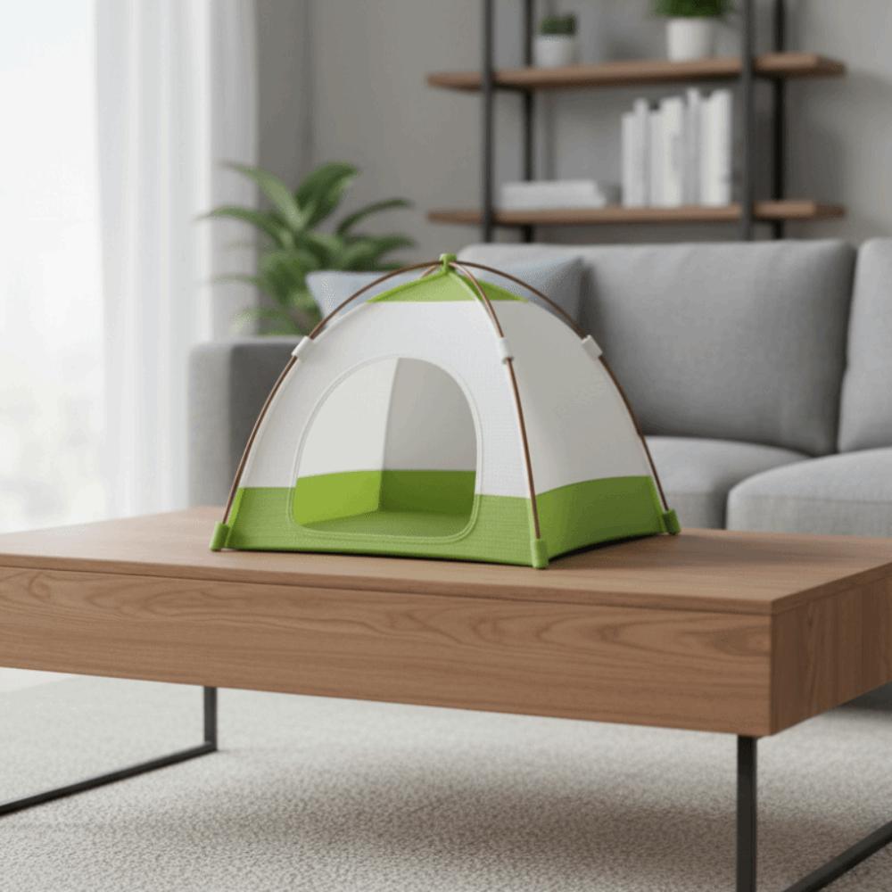 Oxford-Gewebe Campingzelt Modell 1:12 Maßstab Puppe Kleines Zelt Simuliertes Outdoor-Zelt Weihnachtsgeschenk