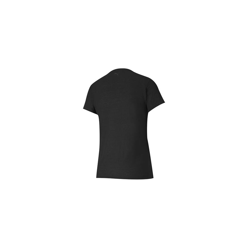 Puma Printed Fitness Short Sleeve T-shirt Women Tops Black 519071-06