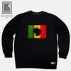 DOLDOL Lk Africa_Mtm_17 African-Inspired Camping Brand Lk African Lion Character Graphic Design Sweatshirt Long Sleeves