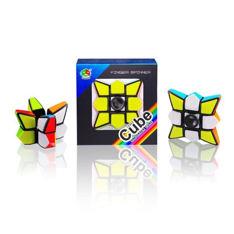 Fanxin 133 Silent One-Layer Magic Cube Spinner for Kids and Adults - Educational and Stress-Relief Toy