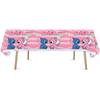 Pink Lilo and Stitch Birthday Party Supplies Set, Pink Theme Party Decoration Favors Includes Happy Birthday Banner, Tablecover