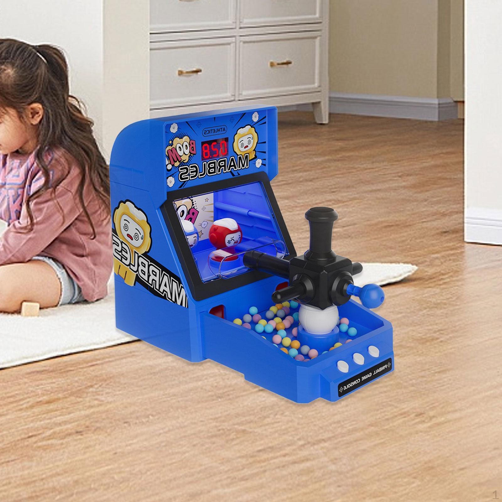 

Мраморный игровой автомат Тренировка мозга Интерактивные настольные игры для помещений Пинбол синий