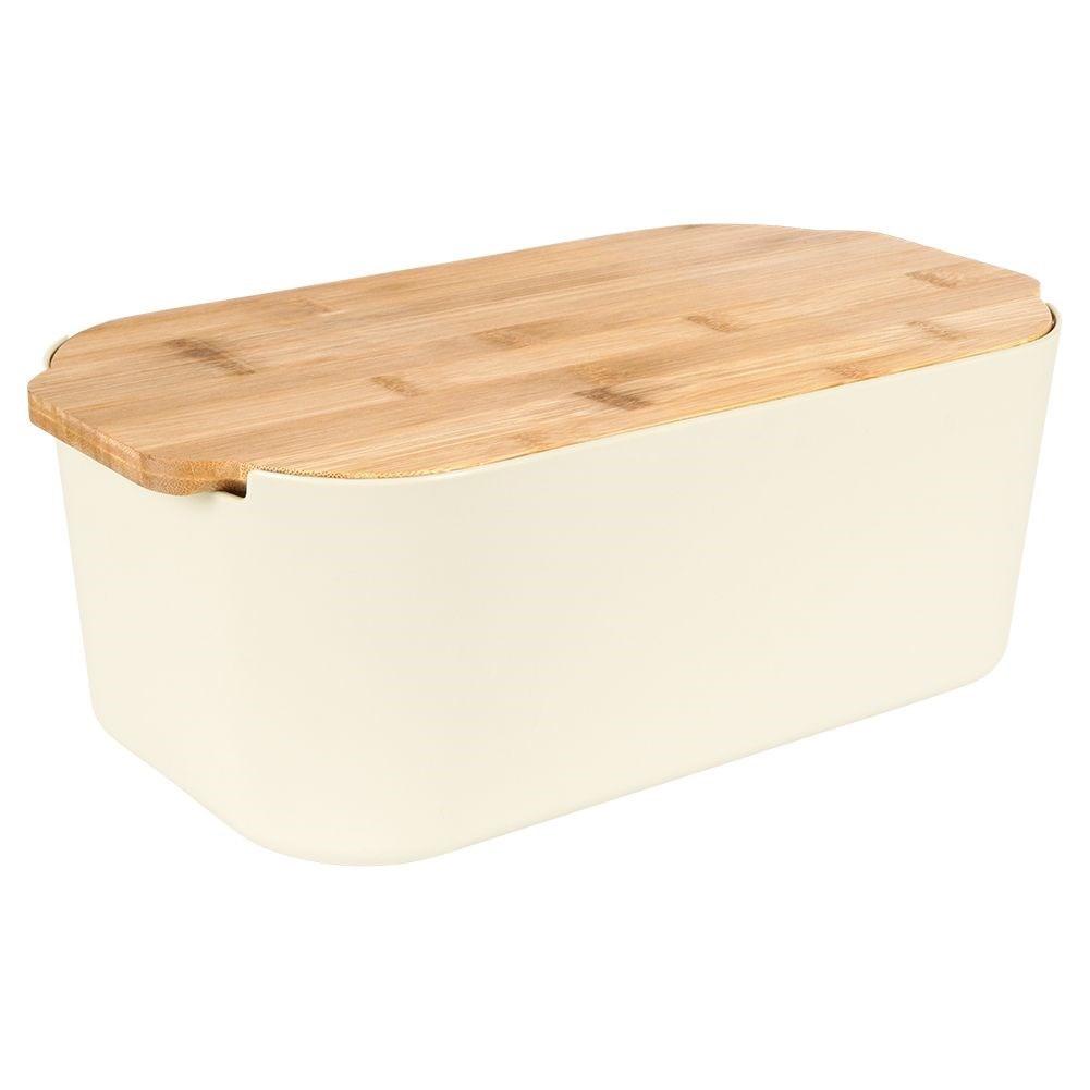BREAD BOX WITH BAMBOO BOARD CREAM 259303