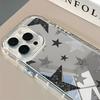 Shining Star Pattern Back Mirror Phone Case For iPhone 17 Pro Max 11 12 13 14 15 16 7 8 Plus Air X XR XS Shockproof Soft Cover