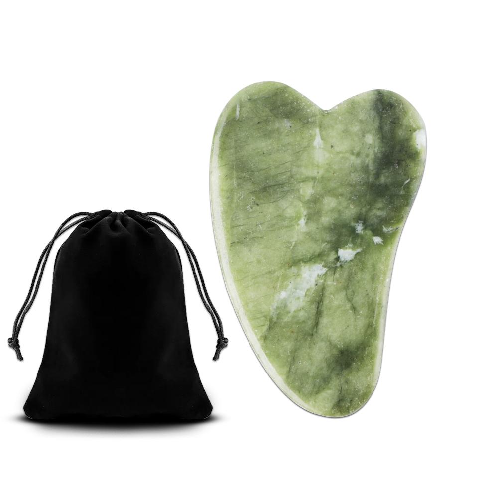 Natuursteen GuaSha Jade Gezichtsschoonheid Schrapen Massage Gereedschap Stevige huidverzorging Gezicht Gua Sha SPA Fysiotherapie Gue Che Roller