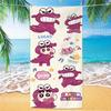 Extra Large Kids Quick Dry Bath Towel Cartoon Character Digital Print Double Sided Flannel Microfiber Beach Towel