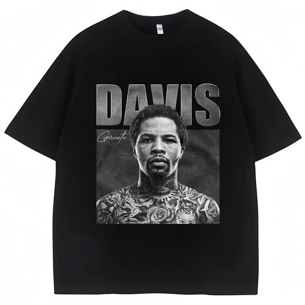 Tank Gervonta Davis Retro Style Sports Boxing Oversized Unisex Women Fashion Oversized Cotton Tshirt Street Dress Gift Tops