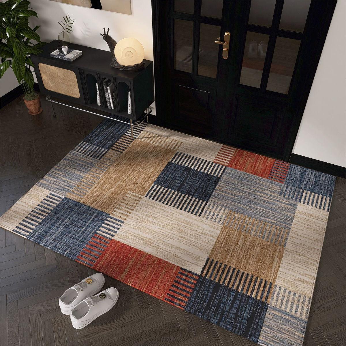 

Коврик для прихожей, кухни, нескользящий, машинная стирка, ковры с резиновой основой, мягкие ковры с цветочным узором для декора кухни 40X60CM small