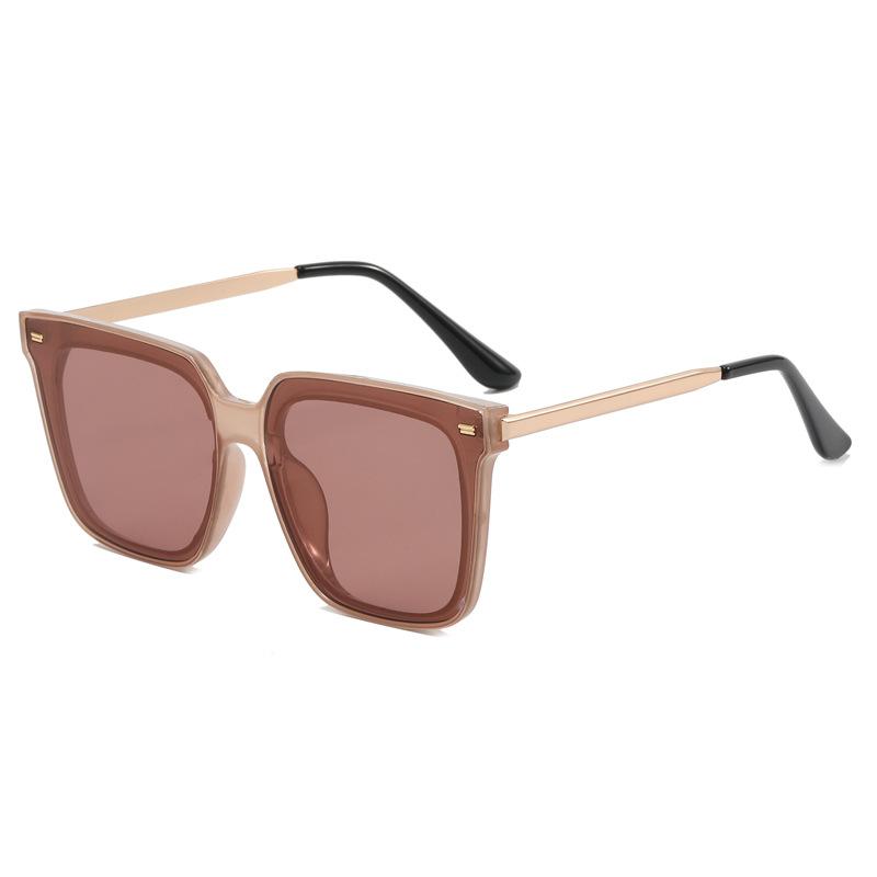 Gm Sunglasses Women'S Tide High Sense Ins Large Square Round Face Thin Polarized Sunglasses Men'S Driving Glasses