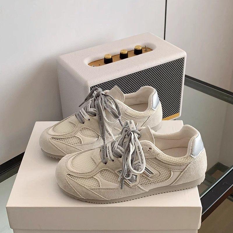 Women's new summer yellow mesh breathable casual shoes flat-soled soft-soled sneakers women's