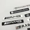 Aluminum Car Badge Rear Letter Emblem Trunk Accessories For Mercedes Benz AMG Brabus Maybach C E S GLE CLC Class W204 W203 W205