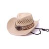 Straw Hat Sunshade Cowboy Hat Outdoor Rolled Brim Wide Brim Fashion Western Denim Sunscreen Xizang Xinjiang Casual Fashion Hat