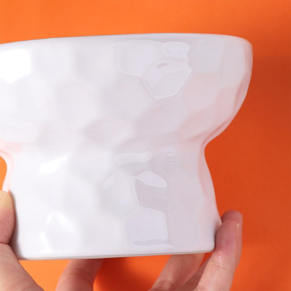 Miska dla kota z pochyłym otworem spowalniająca jedzenie, zapobiegająca przewróceniu, pojemnik na karmę i wodę dla psa/kota/królika