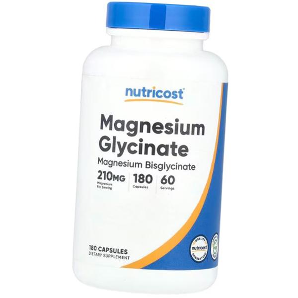 

Магній Гліцинат, Magnesium Glycinate 210, Nutricost (36647065) 180caps