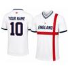 Customizable Soccer Jersey Shirt with Personalized and Number Breathable Fabric Short Sleeve V Neck Sports Top for Men Women