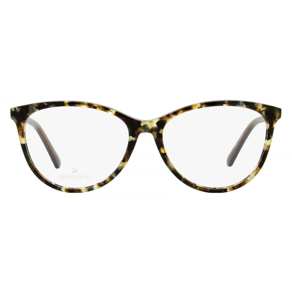 SwarovSki Women S Oval eyeglaSSeS Sk5396 055 Colored Havana 52mm 055