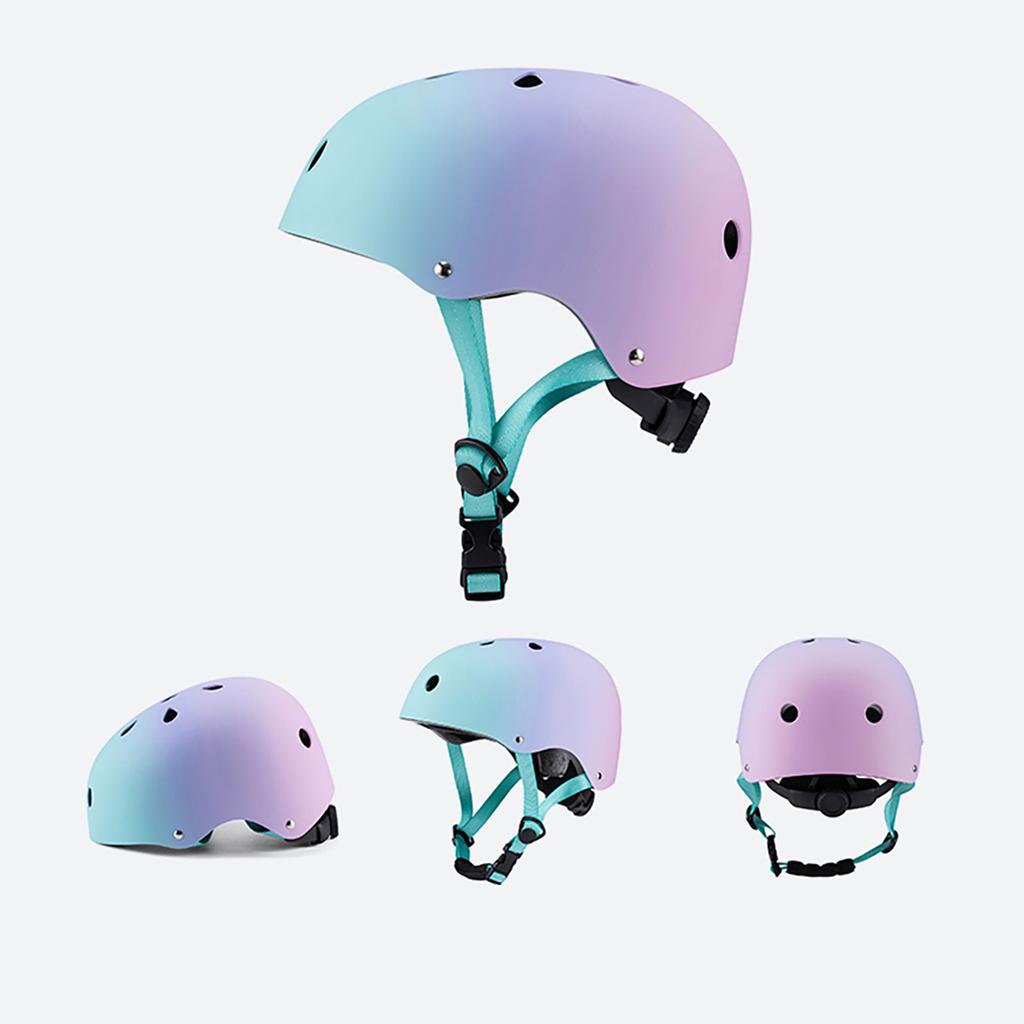 BMX Fahrradhelm für Roller 48-52 cm - Rosa Verlauf