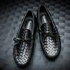 Stone Grain Embossed High Grade Men Shoes. Comfortable Business Men Casual Shoes. Men's Flats 786