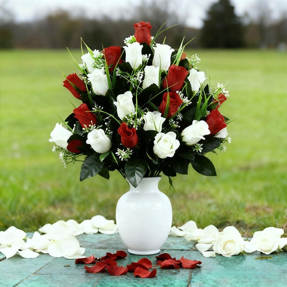 100PCS/bag 3.5*5cm Artificial Bud Flower 10 Colors Christmas Decorative Wreaths Brooch Home Decor